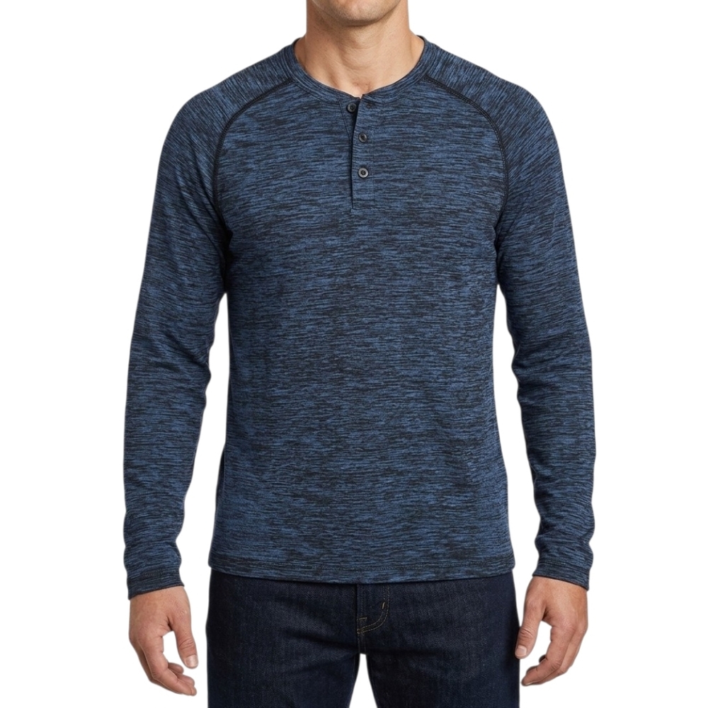 Lululemon Men's Metal Vent Tech‎ Size M Long Sleeve Henly Training Shirt Mesh